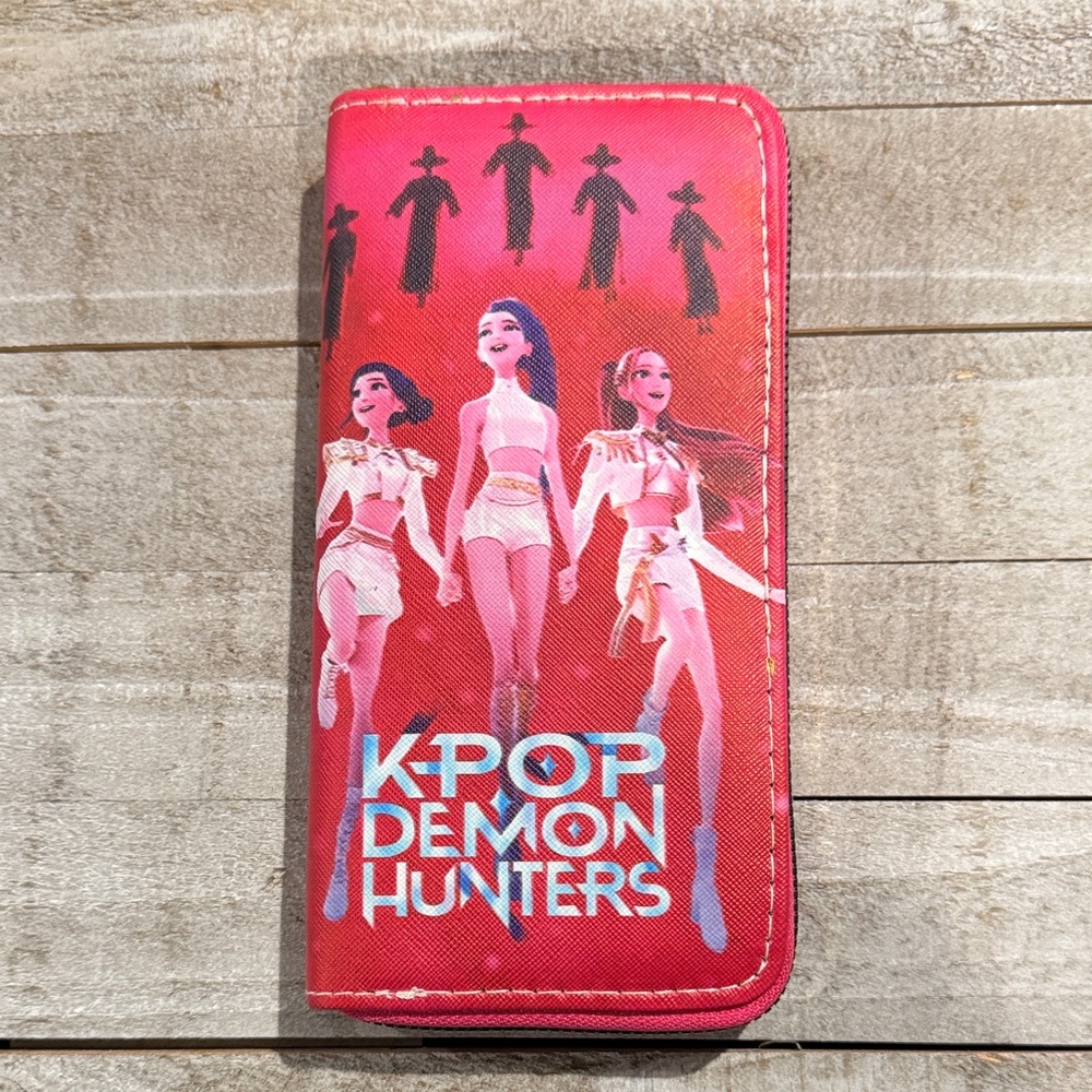 NWT K-Pop Demon Hunters Red Full Size Wallet